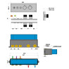 Mitigeur thermostatique lineabox 3 voies chromé horizontal