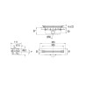 Caniveau de douche PANAMA 300, H. 97mm, sortie Ø50mm à coller, recoupable