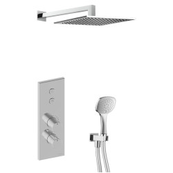 Formule douche encastrée complète lineabox chromé