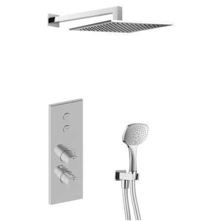Formule douche encastrée complète lineabox chromé