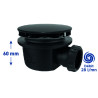 Bonde douche extra-plate NF Ø90, MINIME, capot ABS, H. 60, corps 70% PCR
