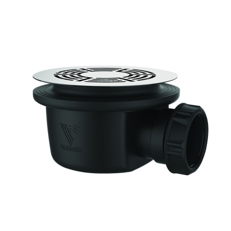 Bonde douche extra-plate Ø90, MINIME,grille inox, H. 60, corps 70% PCR