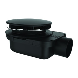 Bonde douche ultra-plate NF Ø90, SMART, capot ABS mat, H.48, corps 70% PCR