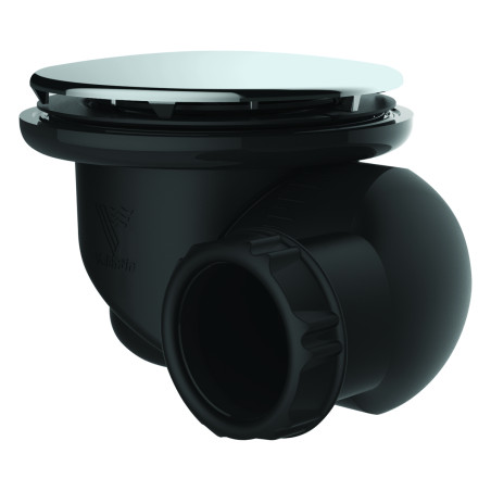 Bonde receveur Ø90mm,GOULUE,capot serti inox, sortie orientable Ø40mm,P. recyclé