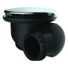 Bonde receveur Ø90mm,GOULUE,capot serti inox, sortie orientable Ø40mm,P. recyclé