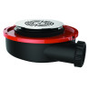 Bonde douche extra-plate Ø90, FLUSH 44,grille inox, H.60mm, corps 70% PCR
