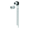Trop-plein lavabo universel, enjoliveurs ABS Ø24/30mmx35mm