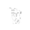 Siphon lavabo plastique blanc SIFOBLIC, réglable 49/77mm, sortie Ø32mm