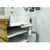 TBXP lavabo extra-plate NF bonde H40,clapet inox, tubulure 100% PCR