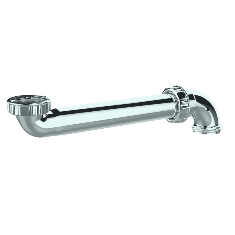 Tubulure gain espace lavabo, entraxe 95-260mm, 1"1/4, aspect chromé,corps PCR