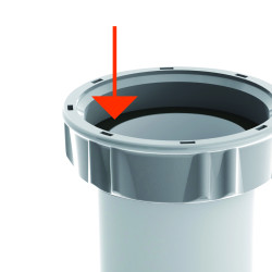 Lot de 50 siphons lavabo bi-matière-joint intégré,sortie Ø32,corps 100% PCR