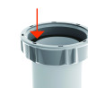 Lot de 50 siphons lavabo bi-matière-joint intégré,sortie Ø32,corps 100% PCR