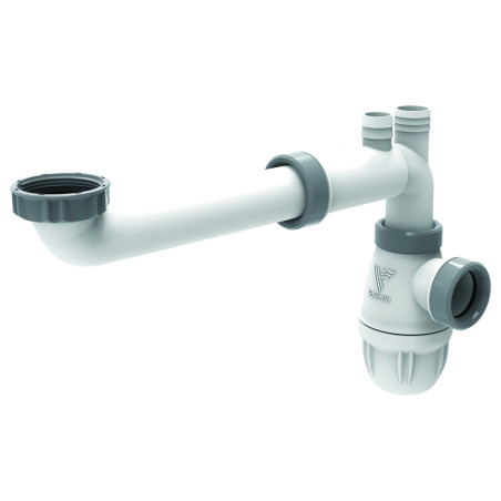 Lot 50 tubulures gain d'espace lavabo joints intégrés, sortieØ32,corps 100% PCR