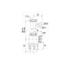 Siphon lavabo,prises MàL/trop-plein, réglable 92/136mm,sortie Ø32,corps 100% PCR
