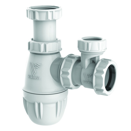 Siphon lavabo anti-vide,réglable 48/103mm,sortie Ø32,corps 100% PCR