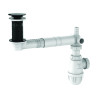 Équipement complet NF TBXP lavabo, extra-plat, clapet corps 100% PCR