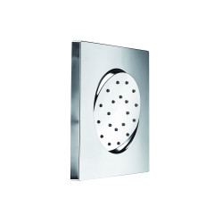 Douchette hydromassage 1 jet chromé orientable carrée