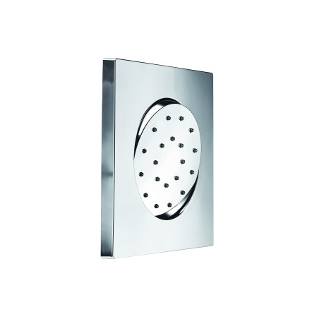 Douchette hydromassage 1 jet chromé orientable carrée