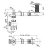 Équipement complet NF TBXP lavabo, extra-plat,clapet serti inox, corps 100% PCR