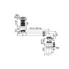 Bonde universelle lavabo digiclic,tubulure gain d'espace, siphon ABS noir