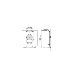Combiné de douche INOUIE, robinetterie thermostatique