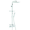 Combiné de douche TOUAREG 300x300, robinetterie thermostatique, tablettes, réf. 66960000000