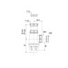 Siphon universel NF réglable, entrée 1"1/2 -1"1/4,sortie Ø32/40mm,corps 100% PCR