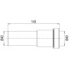 Rallonge pour tubulure Connectic L. 140mm,corps 100% PCR