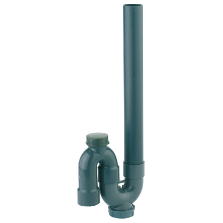 Siphon machine à laver, PVC, Øint. 35mm, sortie verticale Ø40mm