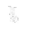 Siphon double entrée machine à laver, PVC, Øint. 35mm, sortie horizontale Ø40mm