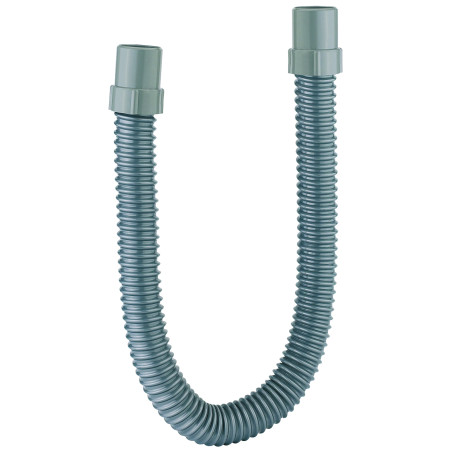 Flexible arméx750mm, 2 embouts ABS à coller Ø32