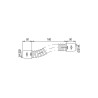 Flexible armé, embouts ABS F/F, L.