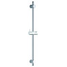 Barre de douche design Ø25mmx650mm, pieds réglables, cale de rattrapage d'aplomb