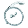 Kit douche 1 jet COBRA chromé, flexible métal 1,75 m, support mural rotule