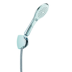Kit douche 3 jets INOUIE, flexible PVC 1,50 m, support mural 3 positions