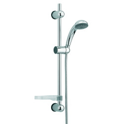 Ensemble COBRA 1 jet, barre inox chromé Ø18x560mm, porte-savon, flexible 1,50 m