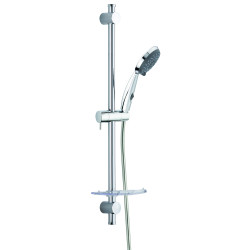 Ensemble GO STOP, 2 jets, barre Ø25x650mm, tablette, flexible PVC 1,75 m