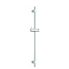 Barre douche Ø18mm inox chromé, H. 600mm, pieds réglables + cale
