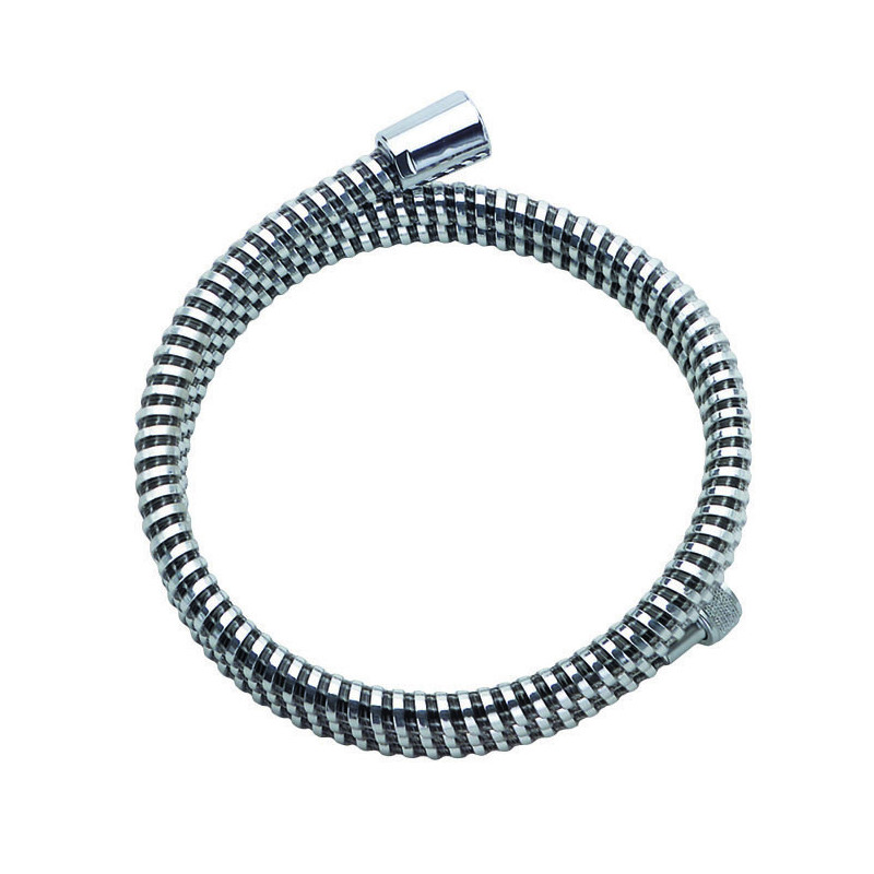 Flexible de douche PVC 1,75 m chromé, anti-pincement, résistance traction 50 kg, NF, réf. 99130000000