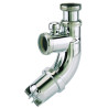 Siphon lavabo ABS chromé SIFOBLIC,réglable 49/77mm,sortie Ø32mm,débit : 39 l/mn