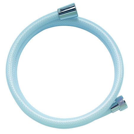 Flexible de douche PVC armé blanc 1,50 m