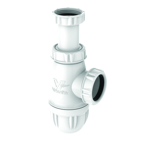 Siphon lavabo NF, réglable 64/120mm, sortie Ø40,débit: 45 l/mn, corps 100% PCR