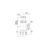 Siphon lavabo NF, réglable 64/120mm, sortie Ø40,débit: 45 l/mn, corps 100% PCR