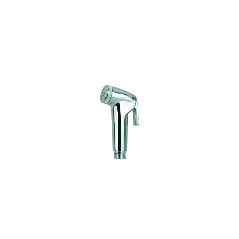 Douchette HYGIÈNE 1 jet ABS chromé à bouton poussoir design