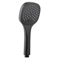 Douchette square 3 jets époxy noir mat