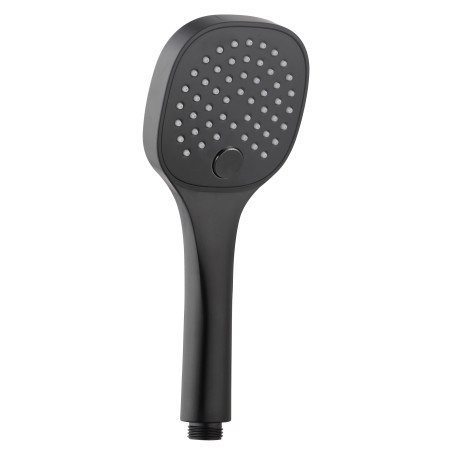 Douchette square 3 jets époxy noir mat
