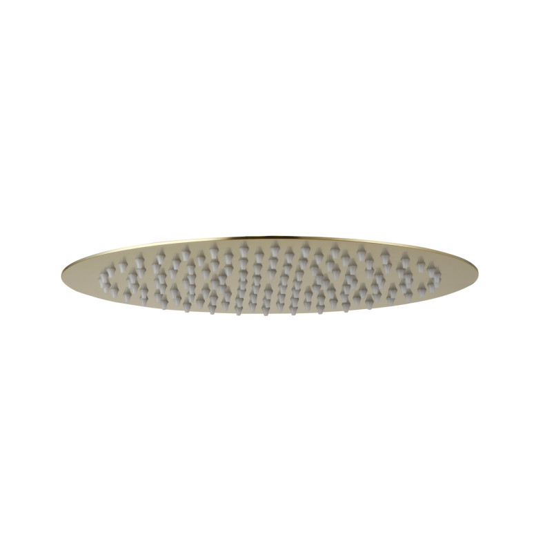 Pomme de tête ronde 250 mm PVD laiton brossé