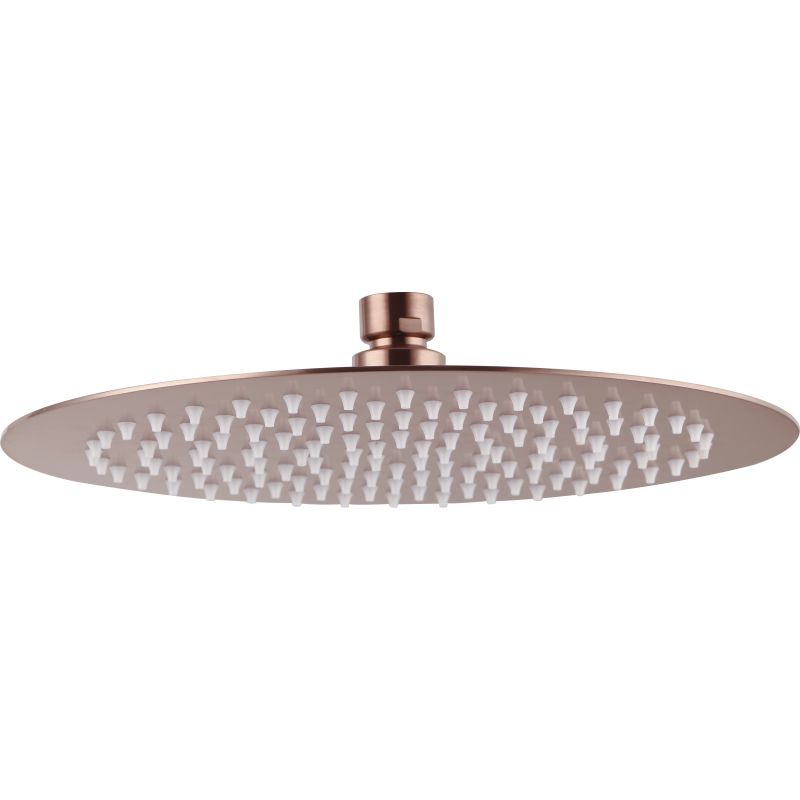 Pomme de tête ronde 250 mm PVD bronze cuivré