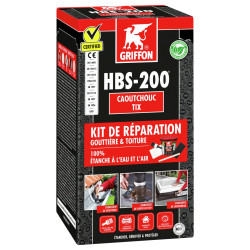 Kit Réparation HBS-200 + géotextile + pinceau + fibre abrasive + mélangeur