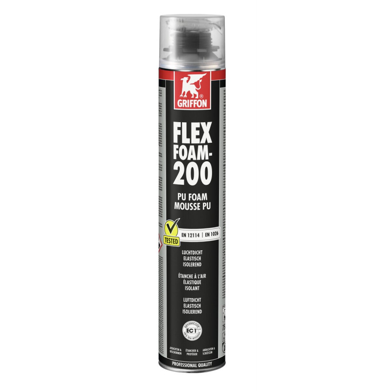 FLEXFOAM-200 mousse PU aérosol 750 ML - Isolation acoustique et thermique